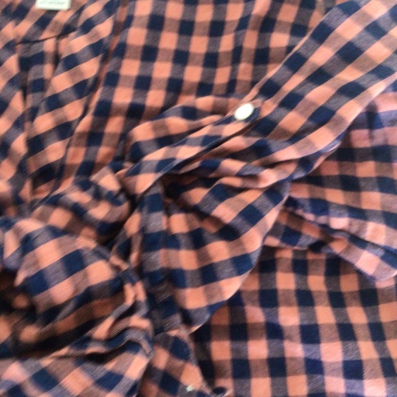 TOMMY BAHAMA BONITA CHECK PRINT POPOVER BLOUSE WOMENS SIZE SMALL - Picture 8 of 12